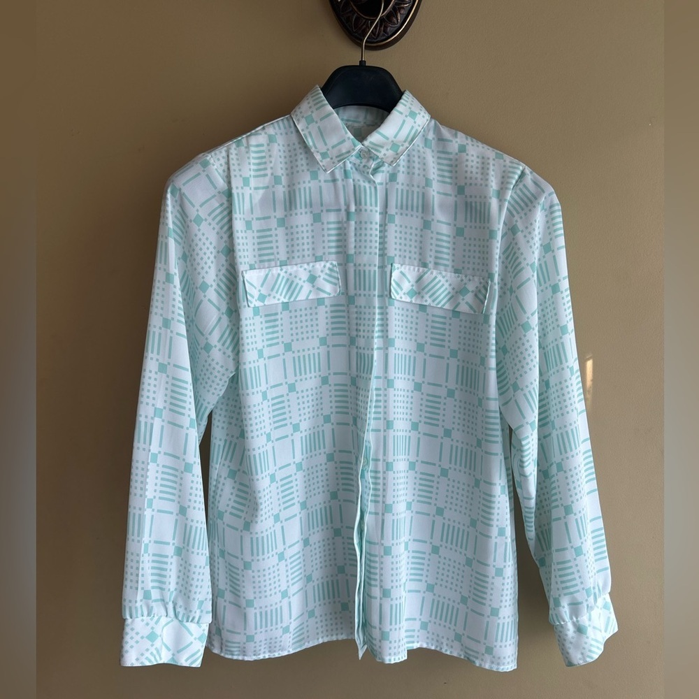 Vintage 80s blouse - Picture 2 of 15